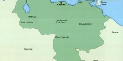 Карта Венецуеле са градовима