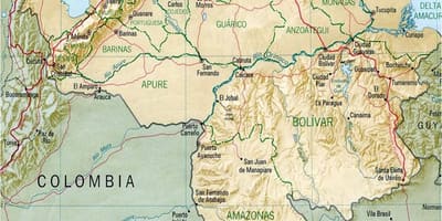 Карта реке Венецуеле 