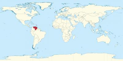 Венецуела на мапи света